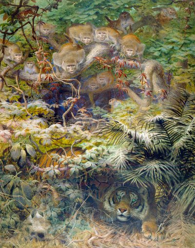 Row in the Jungle, 1863 by Joseph Wolf